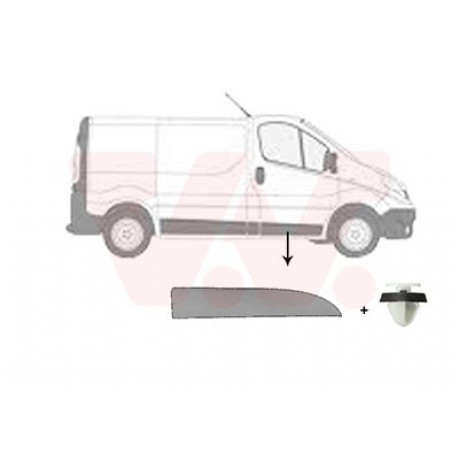 Молдинг дверей (передніх/R) Renault Trafic 14-