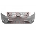 Бампер (передній) MB V-class (W447) 14- (з отвором для протитуманки) 