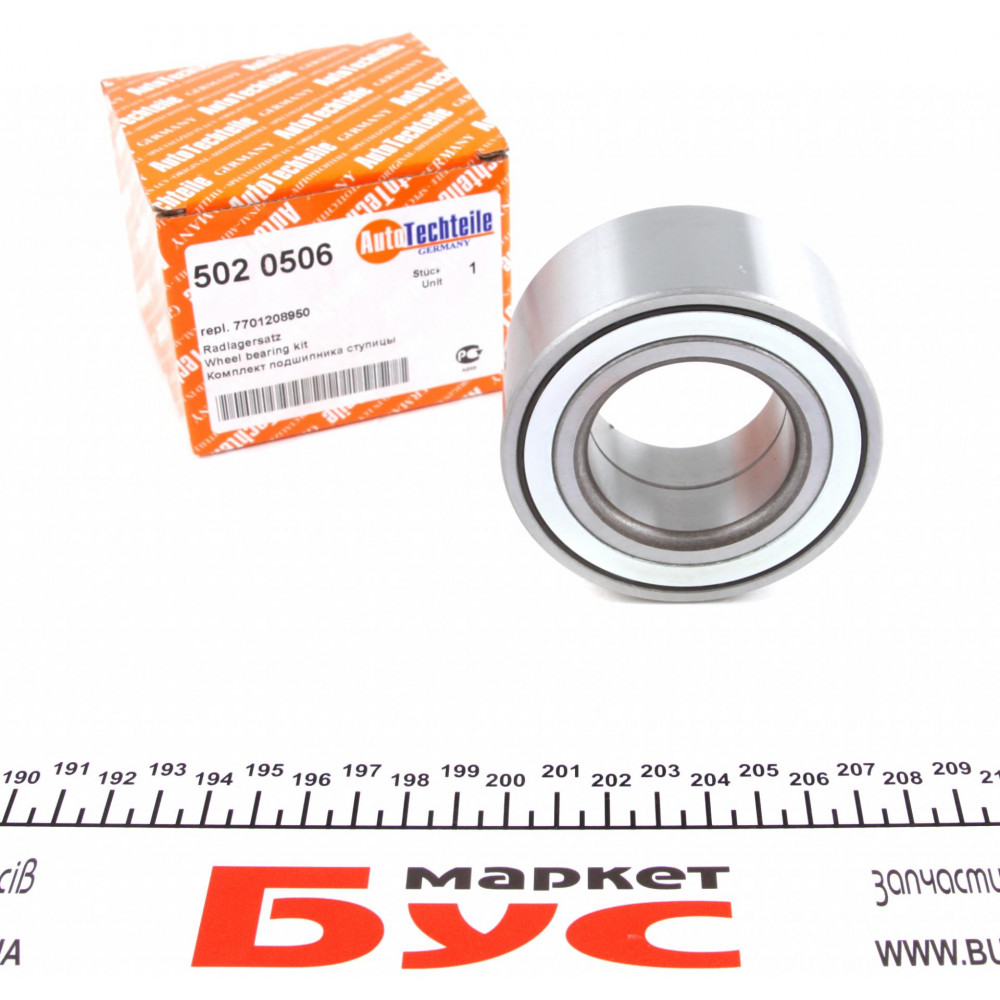 Підшипник маточини (передньої) Renault Kangoo 08- (45x83x39) (+ABS) R15/16