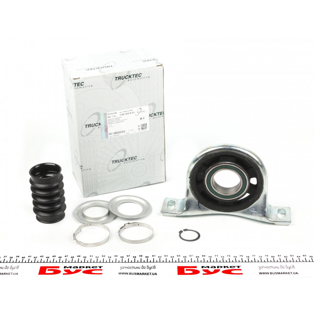 Підшипник підвісний MB Sprinter/VW Crafter 06- (d=47mm) (пильник + хомути)