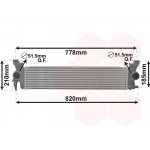 Радіатор інтеркулера MB Vito (W447) 1.6CDI 14- 