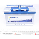 Акумуляторна батарея 80Ah/800A (315x175x190/+R/B13) (Start-Stop EFB) Blue Dunamic N80 