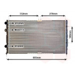 Радіатор охолодження VW Caddy II/Polo III 1.4-1.9TDI 95-04 