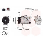 Компресор кондиціонера Renault Scenic III/Megane III 1.2/1.6dCi 11- 