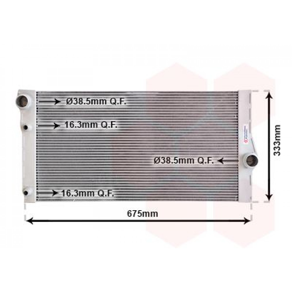 Радіатор охолодження BMW 5 (F10)/7 (F01-F04) 10-16 B47/N47/N57