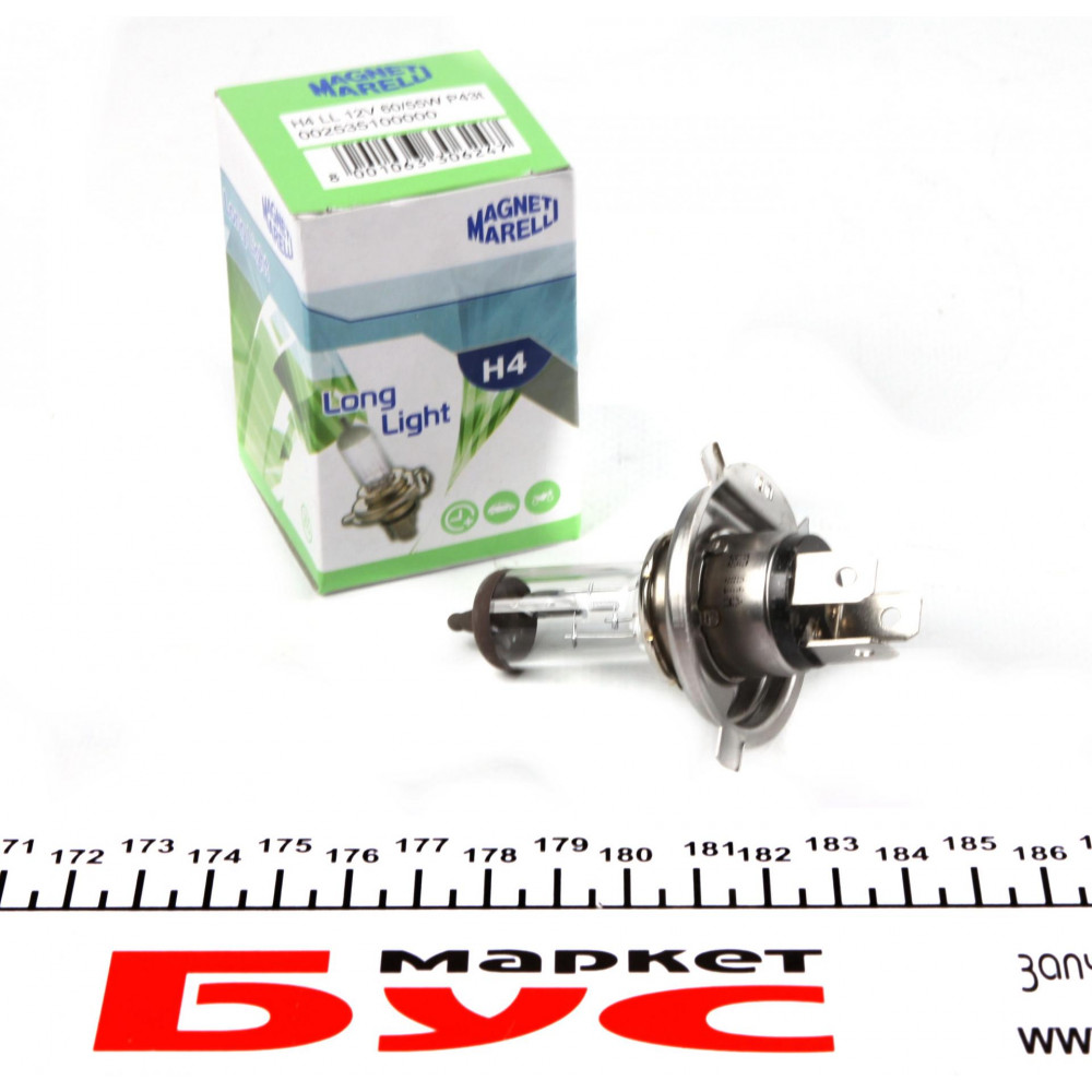 Автолампа H4 12V 60/55W P43t Long Light