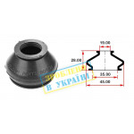 Пильник опори кульової рульового наконечника (універсальний) (35х19x28) 