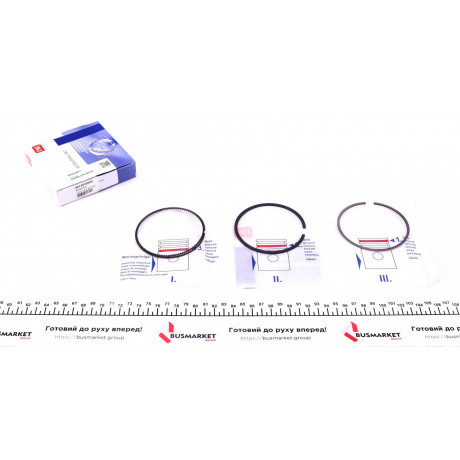 Кільця поршневі MB E-class (W212)/A-class (W176) 1.6-2.0 08- (83.00mm/STD) (1.2-1.5-2) = 8912830000
