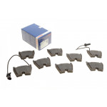 Колодки гальмівні (передні) Audi A4/A5/A6/VW Phaeton 02-17 (Brembo) (з датчиком) (95.5x74.4x16.3) 