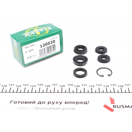 Ремкомплект циліндра гальмівного (головного) Opel Vectra A (d=20,6mm) Delc