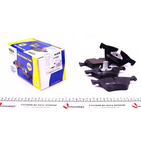 Колодки гальмівні (передні) BMW 3 (E90/E91/E92) 07-13/5 (E60/E61) 03-10/X1 (E84) 09-15 (кріпл.51мм)
