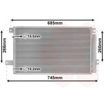 Радіатор кондиціонера (з осушувачем) Toyota Avensis 2.0D/2.2D 05-08 