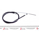 Трос ручника (задній) Renault Laguna II 01- (2200/1235mm) 