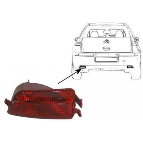 Ліхтар задній протитуманний Citroen C4 I 04-11 (L)