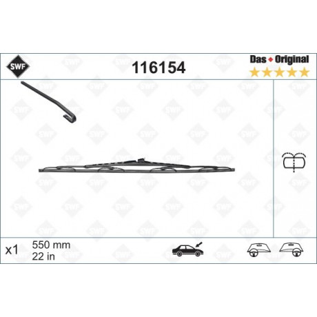 Щітка склоочисника (550mm) MB Vito (W638) 96-03