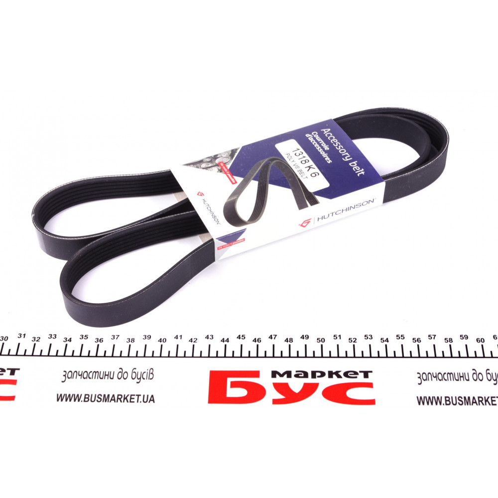 Ремінь генератора Fiat Punto/Opel Combo 1.3 CDTI 05- (6PK1318)