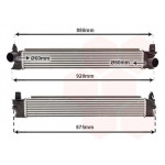 Радіатор інтеркулера Fiat Ducato 2.0-2.3D 06- 