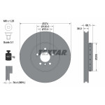 Диск гальмівний (передній) BMW 5/6/7 09- (374x36) (R) PRO+ 