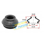 Пильник опори кульової рульового наконечника (універсальний) (31х18x24) 