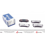 Колодки гальмівні (задні) Toyota Land Cruiser 02- 