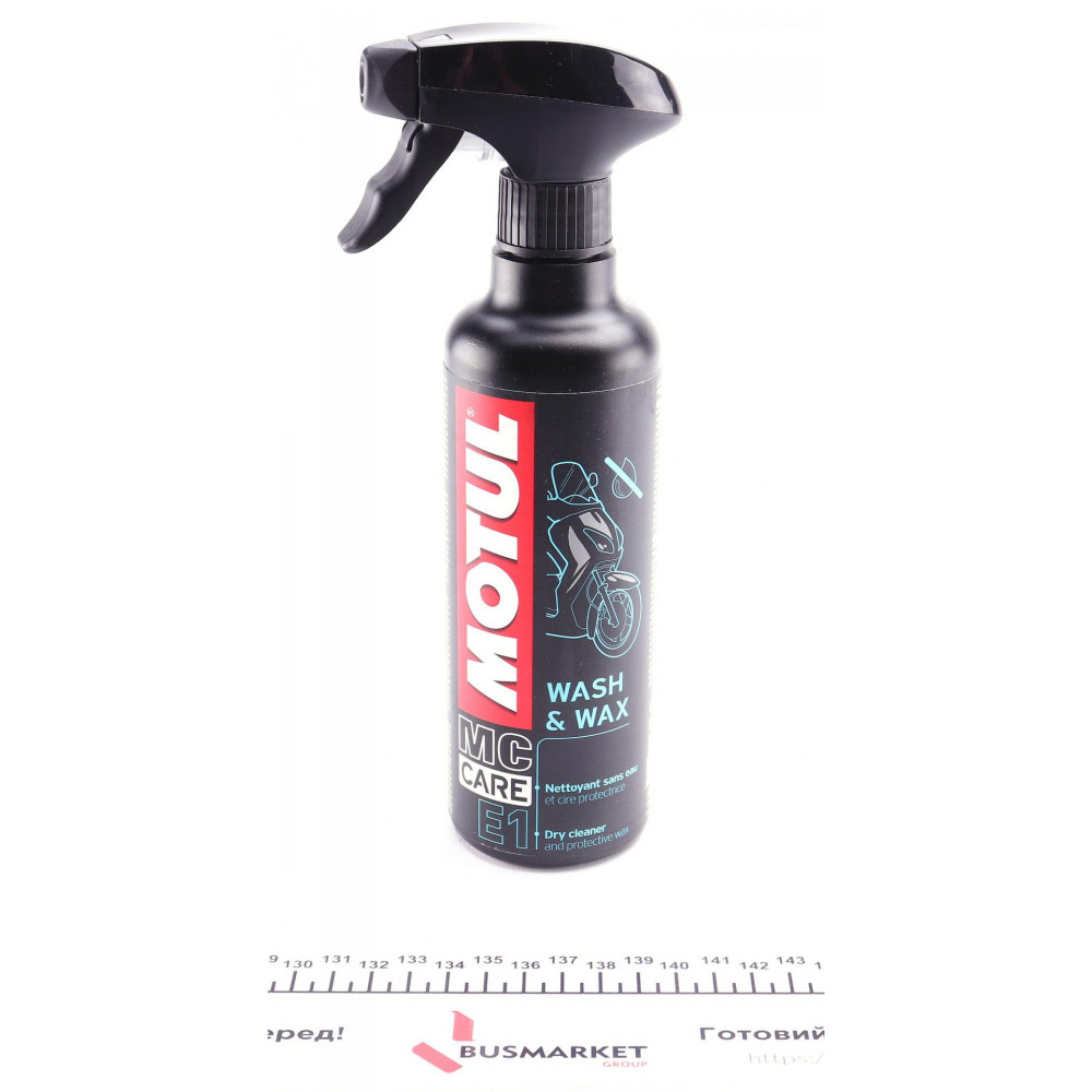 Засіб для очищення мотоциклів (сухого) E1 Wash & Wax (400ml)