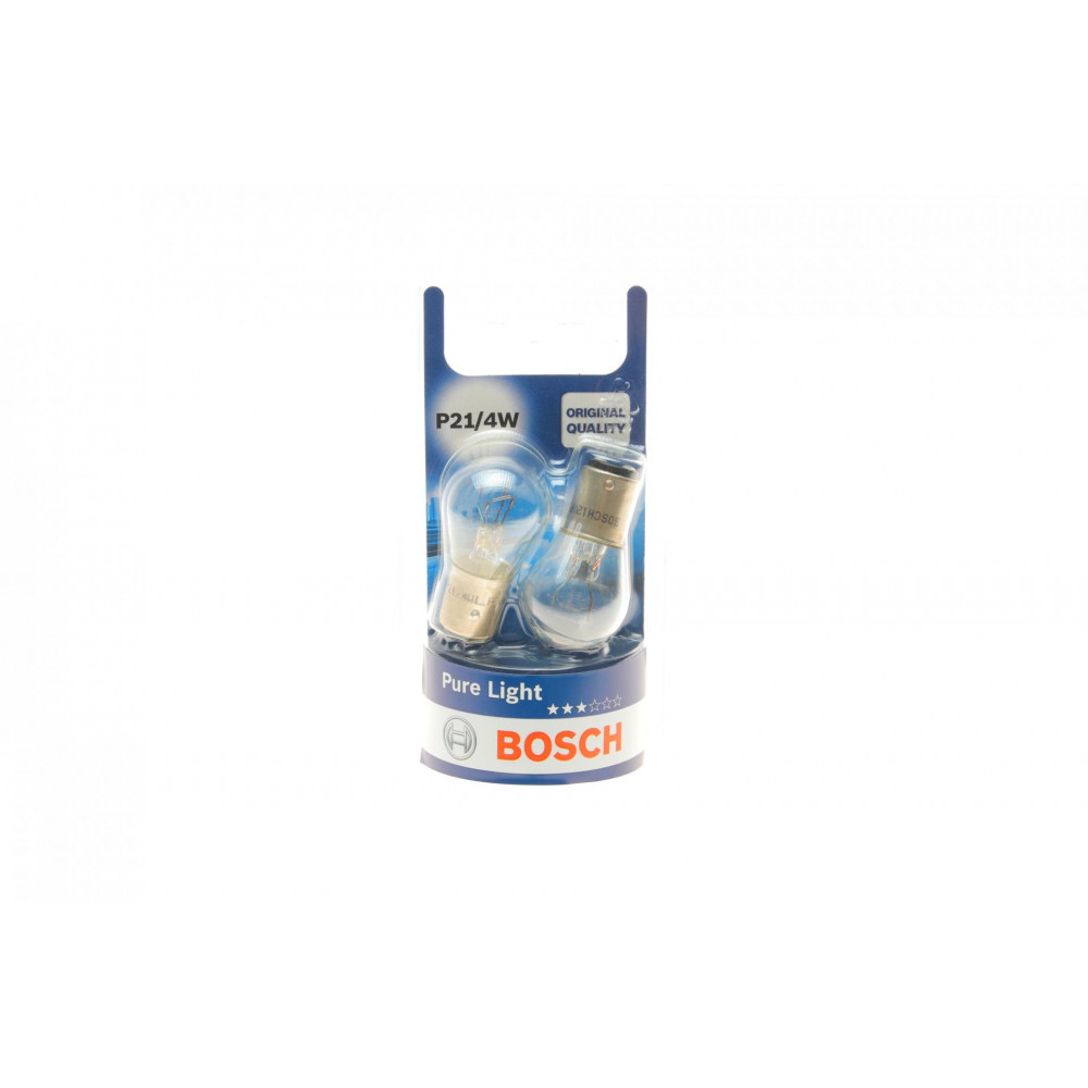 Автолампа P21/4W 12V 21/4W BAZ15d Pure Light