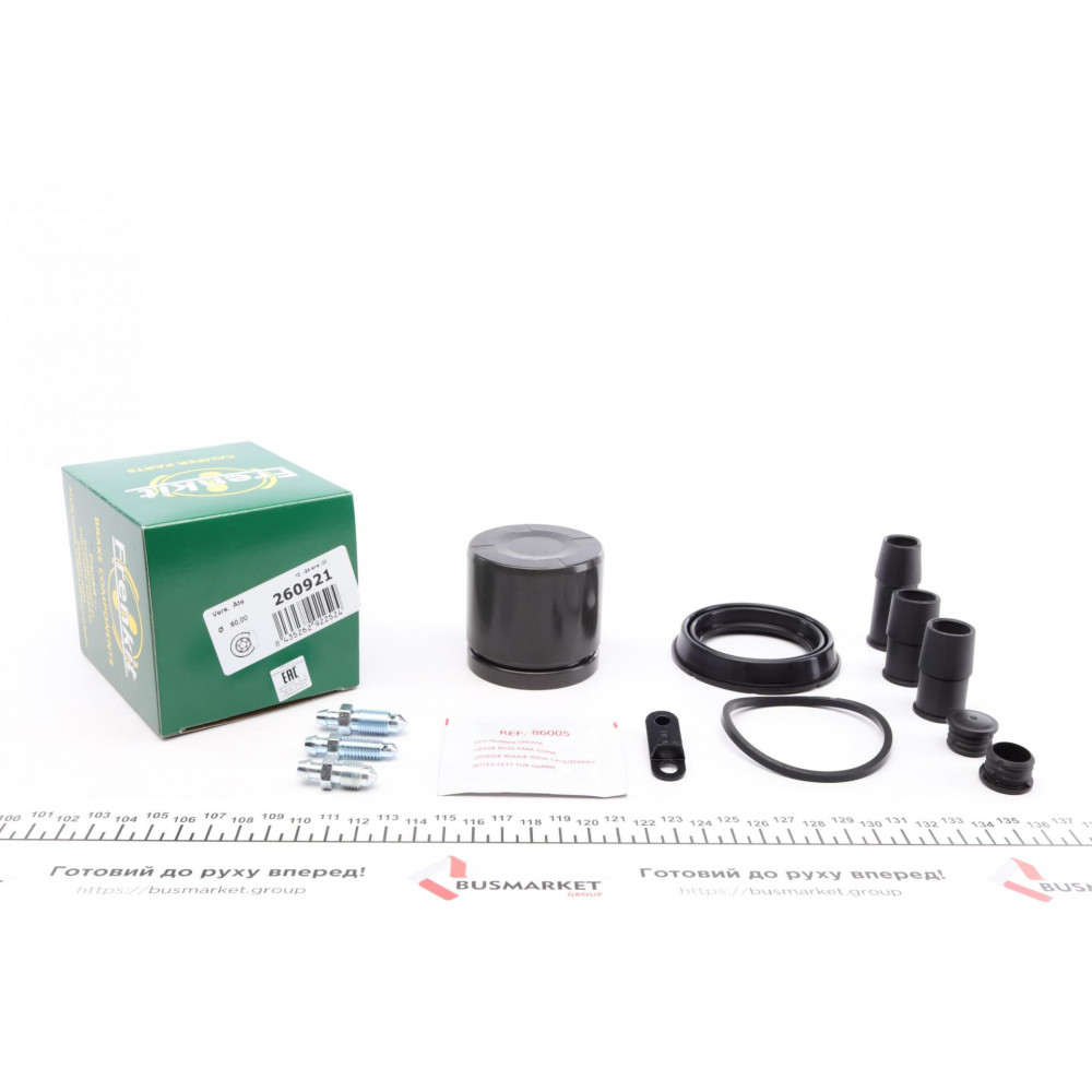 Ремкомплект супорта (переднього) BMW 5 (E60)/6 (E63)/7 (E65/E66/E67) 01-10 (d-60mm) (+поршень) (Ate)