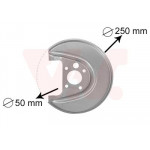 Захист диска гальмівного (заднього) (R) VW Golf IV/Skoda Octavia I/Rapid 96-19 