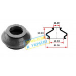 Пильник опори кульової рульового наконечника (універсальний) (28х20x20) 