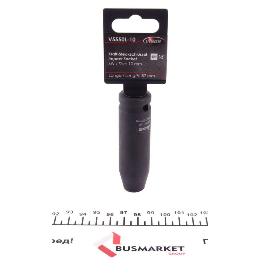 Головка ударна HEX (1/2", 10 мм) L