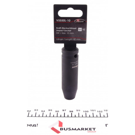 Головка ударна HEX (1/2", 10 мм) L