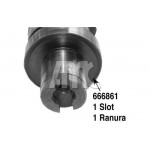 Розподільний вал VW Caddy III 1.9TDI (BJB,BLS) 77kw 04-/VW T5 1.9TDI (AXC,AXB) 63/77kw, 03- 