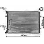 Радіатор охолодження VW Sharan/Ford Galaxy I 1.9TDI/2.0TDI 02-10 