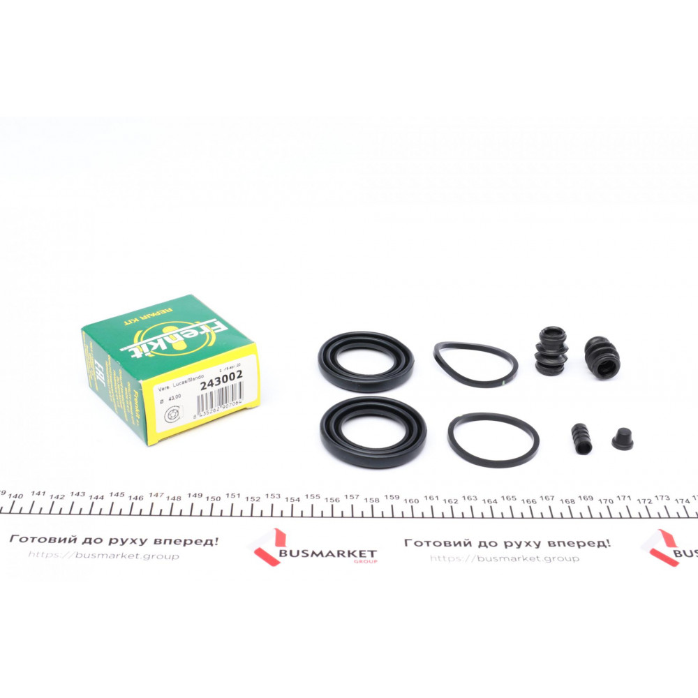 Ремкомплект супорта (переднього) Hyundai Santa Fe 01- (d=43mm) (Mando)
