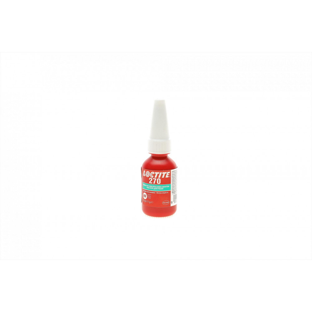 LOCTITE 270 BO10ML PL/UA фіксатор різьби (зелений) (високої фіксації) макс. діаметр різьби М20
