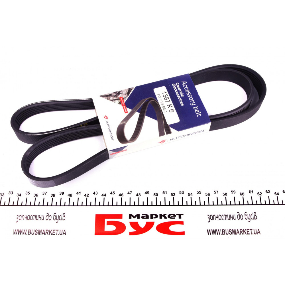 Ремінь генератора Citroen Berlingo/Fiat Scudo/Peugeot Partner 1.9D 98- (6PK1387)