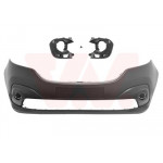 Бампер (передній) Opel Vivaro/Renault Trafic 14- (з отворами під противотумки) 