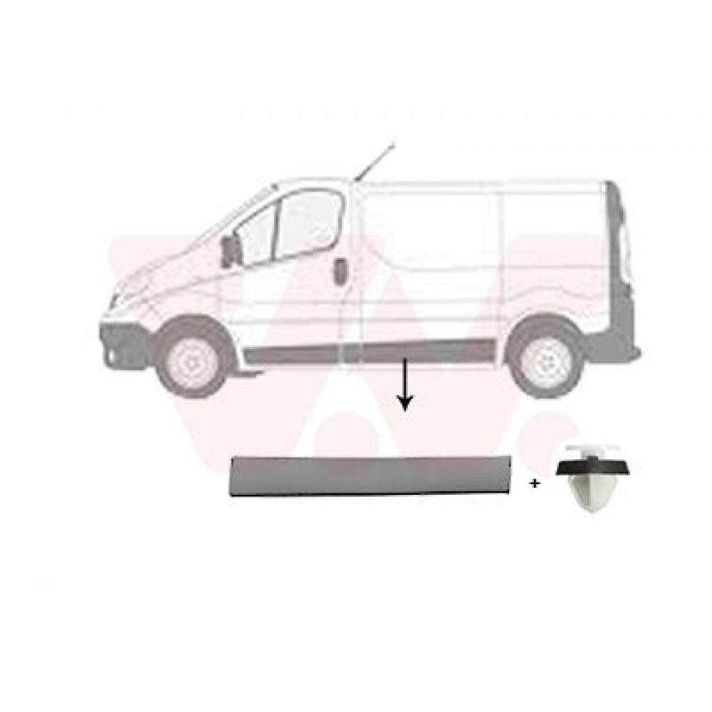 Молдинг дверей (L) Opel Vivaro/Renault Trafic 14-