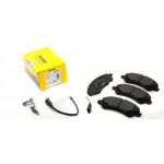 Колодки гальмівні (передні) Ford Transit V347 06- (FWD) (Bosch) Q+ (з датчиком) 