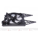 Вентилятор радіатора Skoda Rapid/Fabia 99- (з дифузором) 