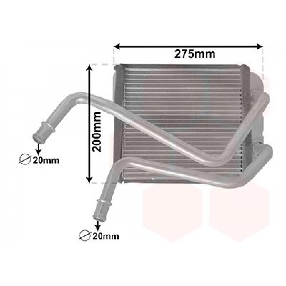 Радіатор пічки VW T5/T6 1.9-2.0TDI/2.0TSI 03-