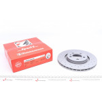 Диск гальмівний (передній) Skoda Octavia/VW Golf IV 97- (280x22) (з покриттям) (з отвором) (вент) 