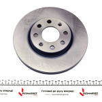 Диск гальмівний (передній) Fiat Punto/Opel Corsa 08- (257x22) 