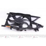 Вентилятор радіатора Opel Combo 01- (з дифузором) 