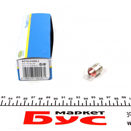 Автолампа R5W 24V 5W BA15s (SCC) Truckmaster Heavy Duty/Long Life