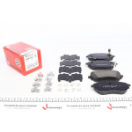 Колодки гальмівні (передні) Toyota Auris/Corolla 12-18 (Bosch) (з аксесуарами) 