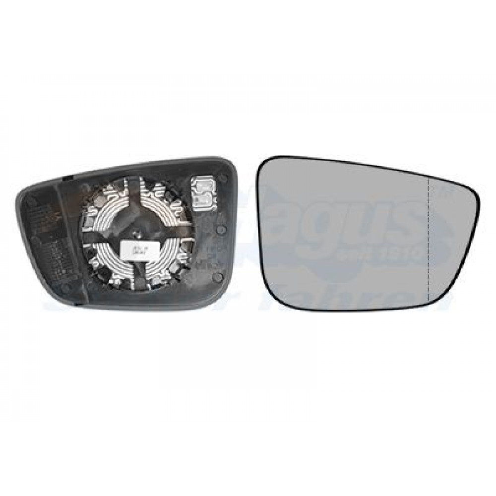Скло дзеркала (з підігрівом) BMW 5 (G30/F90)/7 (G11/G12) 15- (R)