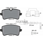 Колодки гальмівні (задні) Audi A6/A7 10- /Porsche Macan 14- (Lucas;330mm;356mm) Q+ (з датчиками) 