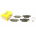 Колодки гальмівні (передні) Peugeot 508/SW 10-18 (+датчик) Q+ (155.3x60.3/54.9x16) 