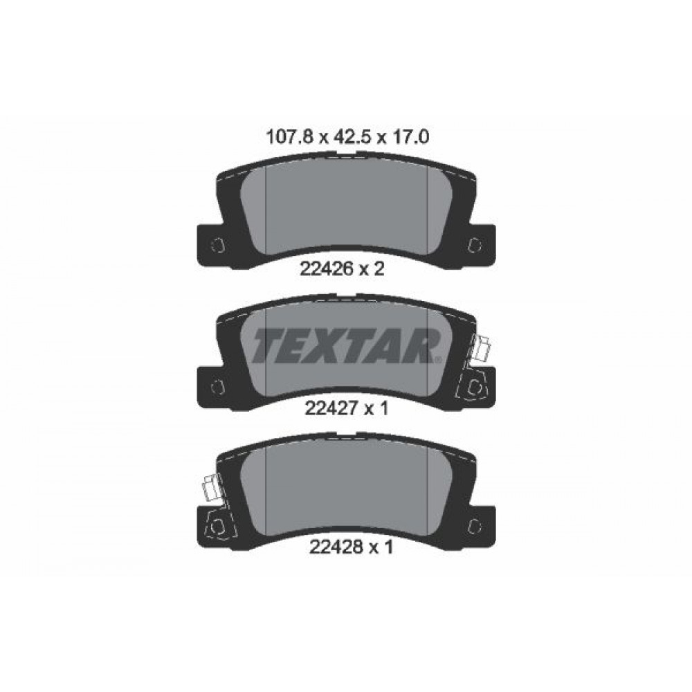 Колодки гальмівні (задні) Toyota Camry 2.2-3.0 i 91-01 (Akebono)